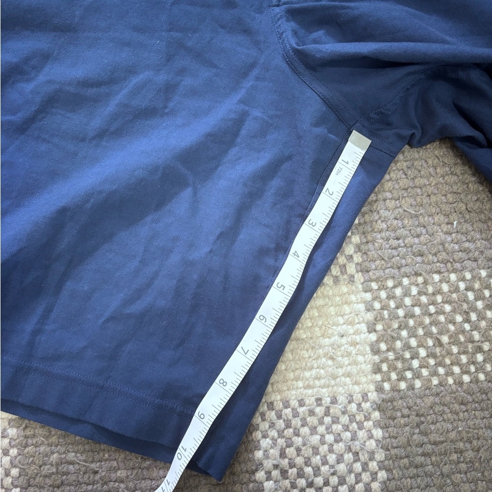 Lululemon Men’s Chino Shorts 34 In Blue 10” Inseam Button Up Cotton Blend - Picture 2 of 7